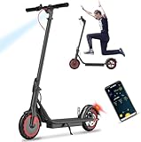 E Scooter mit Straßenzulassung 350W Motor,25-30km Reichweite,8.5' Wabenreifen Elektroroller Belastung LED bis 120kg 20km/h ABE Elektro Scooter Faltbarer E Roller (HR-13(8,5'' Wabenreifen))