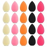WLLHYF 20 Stück Mini Make-up Schwamm Beauty Blender Soft Powder Puffs Bunte gepresste Puffs für Mineralpuder Kosmetik Loose Powder Body Powder Wet Dry Foundation Beauty Tool (Farbmischung)