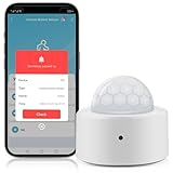 Präsenzmelder, Lichtwahrnehmung 2-in-1 Smart Bewegungsmelder, WLAN Bewegungsmelder, Intelligenter Bewegungssensor mit Fernüberwachungs App kompatibel Sprachbefehl für den Innen- und Außenbereich