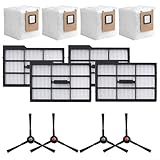 Niceminiwall Staubsauger Ersatzteile Kit Kompatibel mit E25 E28 Saugroboter - Seitenbürsten Filtertüten Zubehör Set für Hausreinigung