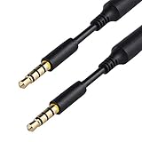 Headset-Audio-Klinkenverlängerung (2 Packungen) 3,5 mm vergoldeter Kopfhörer-Audio-Klinkenverlängerungsadapter, wasserdichtes Kopfhörerkabel