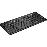 HP 350 Bluetooth-Tastatur | Bluetooth 5.2 | 60% Tastatur | bis zu 2 Jahre Akkulaufzeit | batteriebetrieben (AAA) | QWERTZ | Schwarz | Windows, macOS, iPadOS, ChromeOS, Android und iOS kompatibel