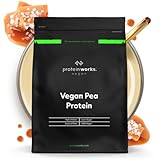 Protein Works Erbsen Protein 80 | Vegan, 100% natürlich, pflanzlich, proteinreich, glutenfrei, laktosefrei, Salted Caramel, 1kg