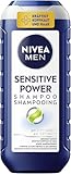 NIVEA MEN Sensitive Power Shampoo (250ml), beruhigendes Männer Shampoo mit Hanfsamen-Extrakt zur täglichen Anwendung, stärkendes Haarshampoo gegen juckende Kopfhaut