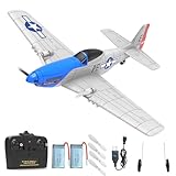 VOLANTEXRC P51 Mustang, 2,4 GHz Ferngesteuertes Flugzeug Gyro-Stabilisator, 2 Kanal RC Plane RTF RC-Segelflugzeugspielzeug, 2CH RC Flugzeug RTF für Anfänger, Kinder, Erwachsene
