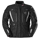 Furygan Men's Apalaches Evo – Motorradjacke Herren Ganzjährig – Wasserdicht, atmungsaktiv – D3O-Protektoren – Abnehmbares Thermofutter – 12 Taschen, Schwarz-grau, XXL