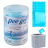Urin-Gel – Urin-Verfestigungsmittel, WC-Flüssigkeit, saugfähig, hohe Absorption, Polymer, Flugzeugflüge, Wandern, Boot, Straße, Reisen, Outdoor-Ausflüge