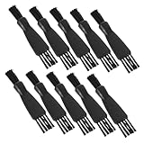 Anneome 10 Stück Teiliges Elektrorasierer Reinigungsbürste Dualkopf für Gründliche Reinigung Langlebig Leicht Geeignet für Rasierer Haarschneider für Zuhause und Reisen