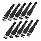 ROMISBABA 10 Stück Teiliges Rasierer Reinigungsbürsten mit Langem Griff Doppelseitige Langlebige Elektrorasierer Reinigungspinsel für Herren Kompakt und Reisefreundlich Vielseitig für