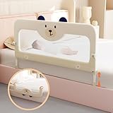 omzer Bettschutzgitter für Kleinkinder, 119,9 cm (47 Zoll), schwenkbar und höhenverstellbar, Bettgitter für Kleinkinder, Babybettgitter für Doppelbett, Queen-Size-Bett, King-Size-Bett, Bettgitter