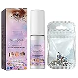 Strass Make-up Set Bühnen Make-up Party Make-up Aufkleber Glänzend Dekoration Strass Aufkleber Karneval Gesicht Schmuck 5ml Witzige Kondome (Pink, One Size)
