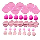 Make-up- | 35 Stück weicher Make-up-Applikator | Puderquaste für flüssigen Teint, Puder, Creme und Concealer
