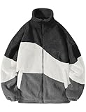 RITOSTA Fleecejacke Herren Sherpa Winterjacke Teddyfleece Jacke Outdoor Sweatjacke Flauschige Wintermantel Winter Pullover mit Reißverschluss Stehkragen