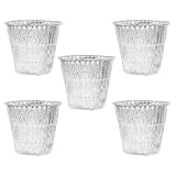 Lurrose Einweg Grillmatten aus Aluminiumfolie 5 Stück mit Hoher Fettaufnahme für Gasgrills im Freien und Campingzubehör