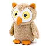 RBSFL Eule Plüschtier, Weiche Eule Kuscheltier, Eule Stofftier zum Kuscheln, Owl Plüsch Geschenk für Kinder, Familie, Freunde (23cm - Braune Eule)