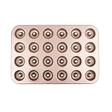 12/24 Mulden Kuchenformen, antihaftbeschichtet, Mini-Backformen, Mini-Backform, Karbonstahl, Donuts, Kekse, Kuchen, Backblech, Mini-Kuchenform, antihaftbeschichtet, Küchenwerkzeug