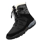 Schneestiefel Herren Slip On Warm Schnürer Freizeitschuhe Vintage Bequeme Walkingschuhe Wanderschuhe Casual rutschfeste Schuhe Turnschuhe Trekkingschuhe Herren Winter Warme Schuhe Business Schuhe,