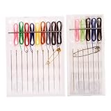 Lurrose 2 Sets Nähset Handnähmaschinen Set Nähklammern Nähnadeln Set Einfädler Faden Zum Nähen Schnellstich Für Wäscheklammern Zum Nähen Von Stoffen Kunststoff Weiß