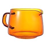 PHENOFICE 1Stk Kaffee-Set klare Kaffeetasse Sahnegießer klare Whiskybecher Wasserbecher gießen Kaffeegeschirr kaffepadmachichne Vielseitiger Wasserkocher aus Glas Kaffee Wasserkocher Yellow