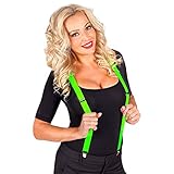 WIDMANN MILANO PARTY FASHION - Neon Hosenträger,80er Jahre Accessoire, Fasching