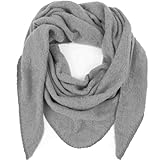 Gloop Damen Schal Strick Dreieck Schal Halstuch Poncho Dreieckstuch für Frauen und Mädchen kuschelig flauschig mehrweg Schal ohne Kratze an Haut