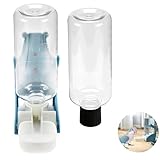 Rynvarl Automatischer Wasser- und Futterspender für Vögel, Tränke 500 ml, für Wellensittiche, Papageien, Kanarienvögel, Nagetiere reinigen, auslaufsicher, Doppeltank