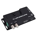 Zunate HDMI-zu-RF-Modulator, 1080P-Koaxialkonverter mit 471,25 MHz – 885,25 MHz für TV-PAL-NTSC-Format, für TV-Spielekonsole