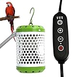 Vogelheizer – Metall 12,5 cm | Keramik-Heizkörper für Haustiere | & kleine Tierwärmelampe | Timed Safe Heat for Birds, Reptilien, Amphibians und Hamster Indoor Terrarium