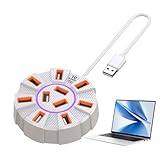 USB Card Reader, Multiport USB Docking, 5 Gbps Data Transfer, USB Docking Station, Printer USB Hub, Kamera USB Hub 8,9 x 8,9 x 2,5 cm / 3,5 x 3,5 x 0,98 Zoll für Printer Kamera Keyboard