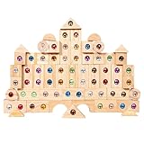 Pädagogische Bausteine, Bausteinturm, Bausteine für Kleinkinder, Regenbogen-Baustein-Turm, Baustein-Set, buntes Baustein-Set