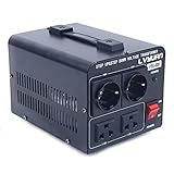 Spannungswandler 110v⇋230v, 1000W Profi Transformator Mehrere Steckdosen Sicher und Stabil, Tragbarkeit Voltage Converter Trenntrafo für meisten Haushaltsgeräte