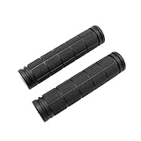 2 x Fahrradgriffe, Lenker Griffe, Fahrrad Handgriffe, Gummi Handgriff, Lenkergriffe Fahrrad, Fahrradgriffe 22mm, Gummigriffe für Fahrradgriffe für MTB, Rennrad, Trekking Bike(Schwarz) (Schwarz)
