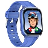 4G Smartwatch Kinder mit GPS und Telefon - Kinder Smartwatch mit Videoanruf, Voice Chat, WiFi, Bluetooth, Schulmodus, SOS, Musik, Kamera, Wecker - Kinderuhr für Mädchen und Jungen 4-12 Jahren Blau