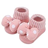 Mädchen Socken Baby Kleinkind Neugeborene Baumwolle Rutsch Socken Cartoon Socken Walk Socken Baby (Watermelon Red, 6-12 Months)