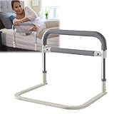 Bettgitter für Ältere, Aufstehhilfe Bett für Senioren, Bettgitter Rausfallschutz Erwachsene mit rutschfestem Handgriff, Aufstehhilfe und Bettgriff höhenverstellbar für Ältere Behinderte Schwangere