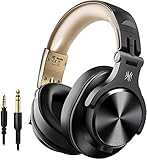 OneOdio A70 Bluetooth Kopfhörer Over Ear, 72 Stdn HiFi Stereo Kopfhörer Kabellos, Wireless Headphones mit 6.35mm & 3.5mm Klinke für Studio DJ Handy PC AMP