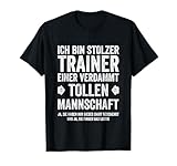 Lustiges Volleyball Coach Fußball Bester Trainer Geschenk T-Shirt