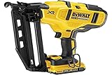DeWalt Akku-Stiftnagler/Nagler (18 V, Nagellänge 32-63 mm, Magazinkapazität 110 Nägel, Kontaktauslösung, bürstenlos, inkl. 2x Akkus, Ladegerät und Koffer) DCN660D2