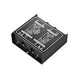 Asuinxurr DI-2 Audio Isolator Passive Audio DI Box Audio Noise Canceller Gitarren Isolator Widerstand Anti-Noise Audio Converter