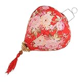 Yardwe Laterne Partydekoration chinesisches neujahr Frühlingsfest Dekoration Fensterdekoration orientalisch Girlanden Mini hängende Verzierung des neuen Jahres Festival-Anhänger Stoff rot