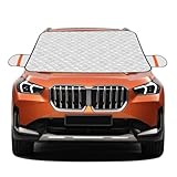 BUCOMTU Frontscheibenabdeckung Winter 160x116 cm, Windschutzscheibenabdeckung mit 5 Magneten, wasserdicht, Schnee und frostsicher, staubdicht, sonnensicher, universal für die meisten Automodelle
