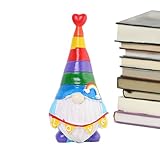 Gartenzwerg – Bunte Zwergenstatue für den Garten, kreative Gartenzwerge, kleine Regenbogen-Zwerge, Dekoration