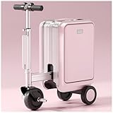 JXUANMM Koffer Trolleys Handgepäck Hartschalenkoffer Rollkoffer Reisekoffer, TSA Pink-20L