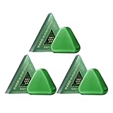 Haarseife | 3 Stück Dreieckige Klär Shampoo Bars | Grüne Haarseife Für Alle Haartypen Täglicher Salon Reise Zuhause Badezimmer
