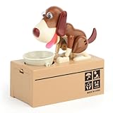 Rdjumpdjo Niedliches Sparschwein in Hundeform - EIN Ideales für Kinder, das Durch Interessante Mechanische Übungen zum Sparen Anregt