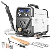 STAHLWERK Schweißgerät MIG/MAG 200 ST – IGBT Inverter mit 200 A, Schutzgasgerät mit synergischem Drahtvorschub, FLUX/Fülldraht geeignet, Lift-TIG und MMA/E-Hand (ARC) funktionsfähig