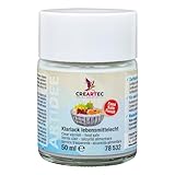 Artidee CREARTEC Universal Klarlack lebensmittelecht - geruchsneutral + wasserfest - 50ml - Made in Germany