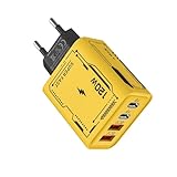 USB-Ladeblock, Typ-C-Wandladegerät | 120 W USB + Typ C Schnellladeadapter Brick,Sicherheitsschutz Tragbares Reiseladegerät EU/US-Stecker Multi-Port-Wandladegeräte für Laptops