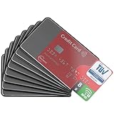 fouraces 8X TÜV geprüfte RFID Blocker Schutzhülle - Sicherheit gegen Datenklau - NFC Schutzhüllen - Kartenhülle für Kreditkarten und EC Karten, Hülle aus Hartplastik für Bankkarten