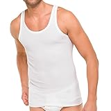 Schiesser Herren 2 Pack Ohne Arm - Essential Feinripp Unterhemd, Weiss_205144, L EU